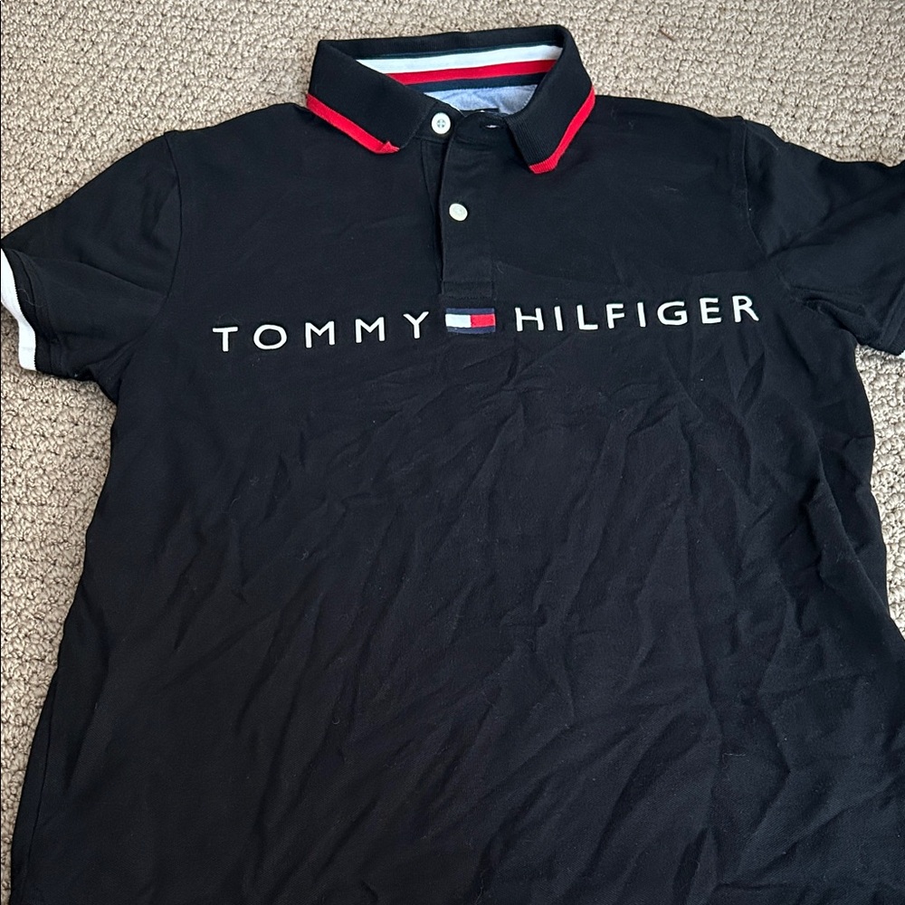Tommy Hilfiger Black Polo Shirt